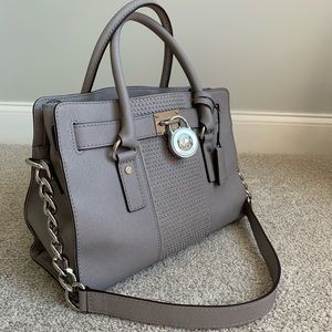 Michael Kors Gray Satchel Handbag